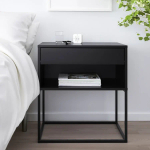 Тумбочка прикроватная - IKEA VIKHAMMER/ВИКХАММЕР ИКЕА, 65х39х60, черный