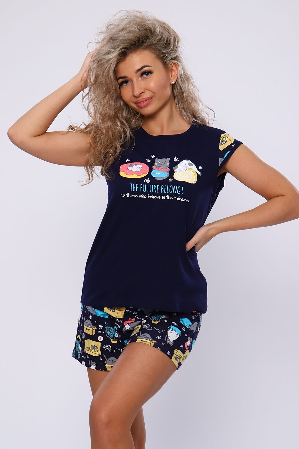 Женский костюм с шортами 59105 Натали (Акция)