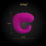 Gvibe Gring XL - Вибрирующее кольцо на палец 2 в 1, 5х3.7 см