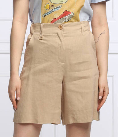 льняное шорты Marella - бежевый(31410125)