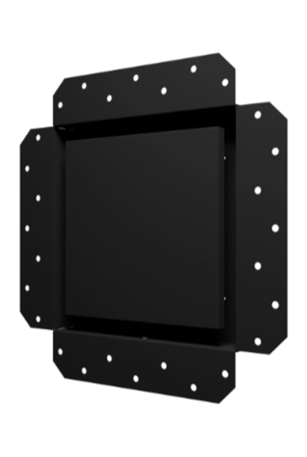 Решетка вентиляционная SGR 200х200 окраш.сталь Matt black ERA