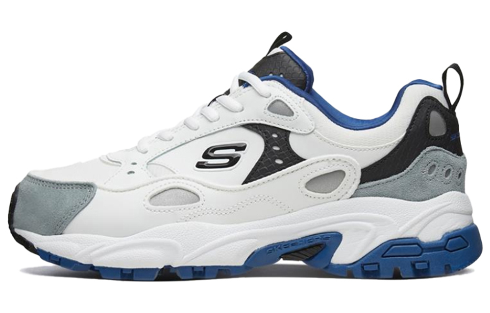 Skechers Stamina Mesh, Artificial Leather Cushioning Abrasion Resistant Breathable Low top Chunky Sneakers Men"s