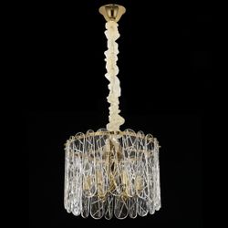 Citilux TALLA CL318262 Люстра хрустальная подвесная Золото