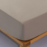 Комплект постельного белья Однотонный Сатин Вышивка на резинке CHR028