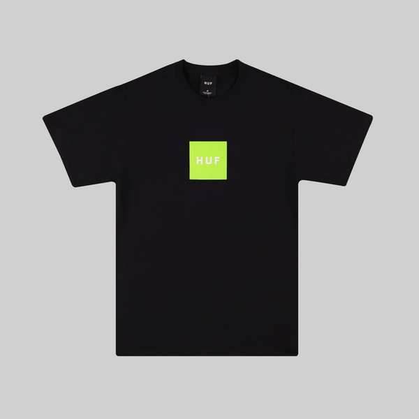 Футболка мужская HUF Essentials Box Logo артикул:TS01666-BLACK - купить в магазине Дайс