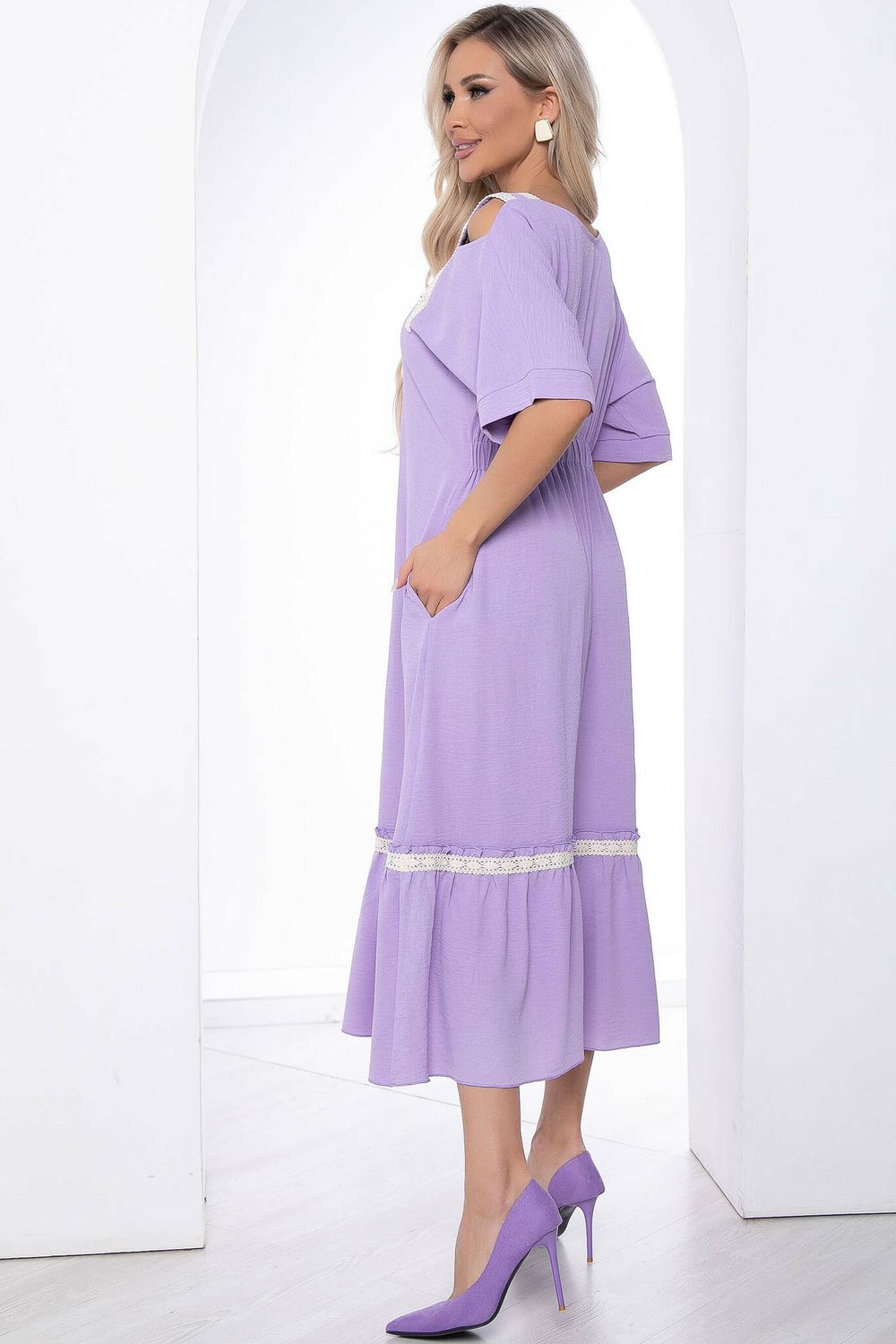 Платье "Хит лета" (лиловое) П8807 LT Collection (Акция)
