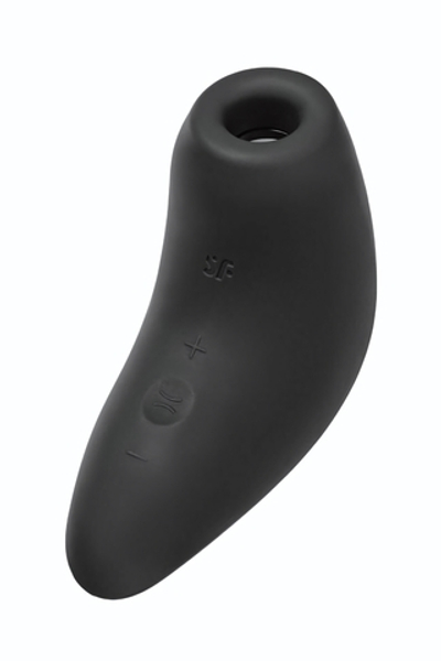 Черный вакуум-волновой бесконтактный стимулятор клитора Magnetic Deep Pulse (Цвет: черный)