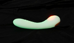 Люминесцентный вибратор для точки G Glow in the dark G-Spot - 17,9 см.