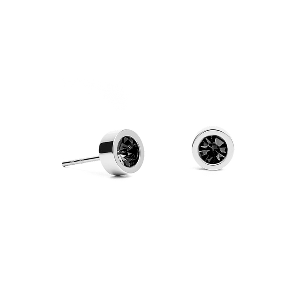 Серьги пусеты Fiore Luna Black 6х3 мм SWE126 BL S