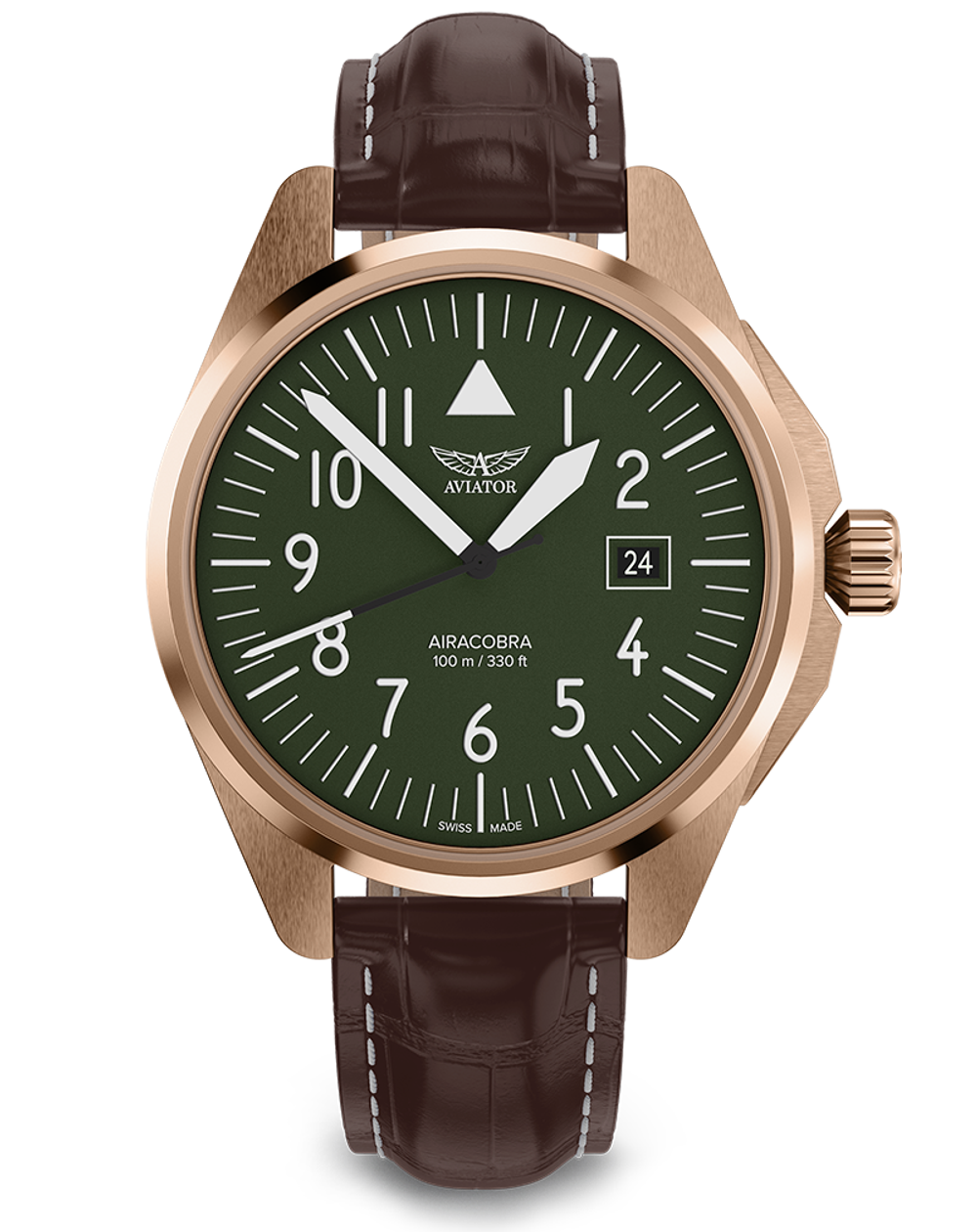 Чаcы кварцевые AVIATOR AIRACOBRA TYPE A V.1.38.2.319.4 мужские
