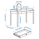Туалетный столик - IKEA SMYGA/СМИГА ИКЕА, светло-серый