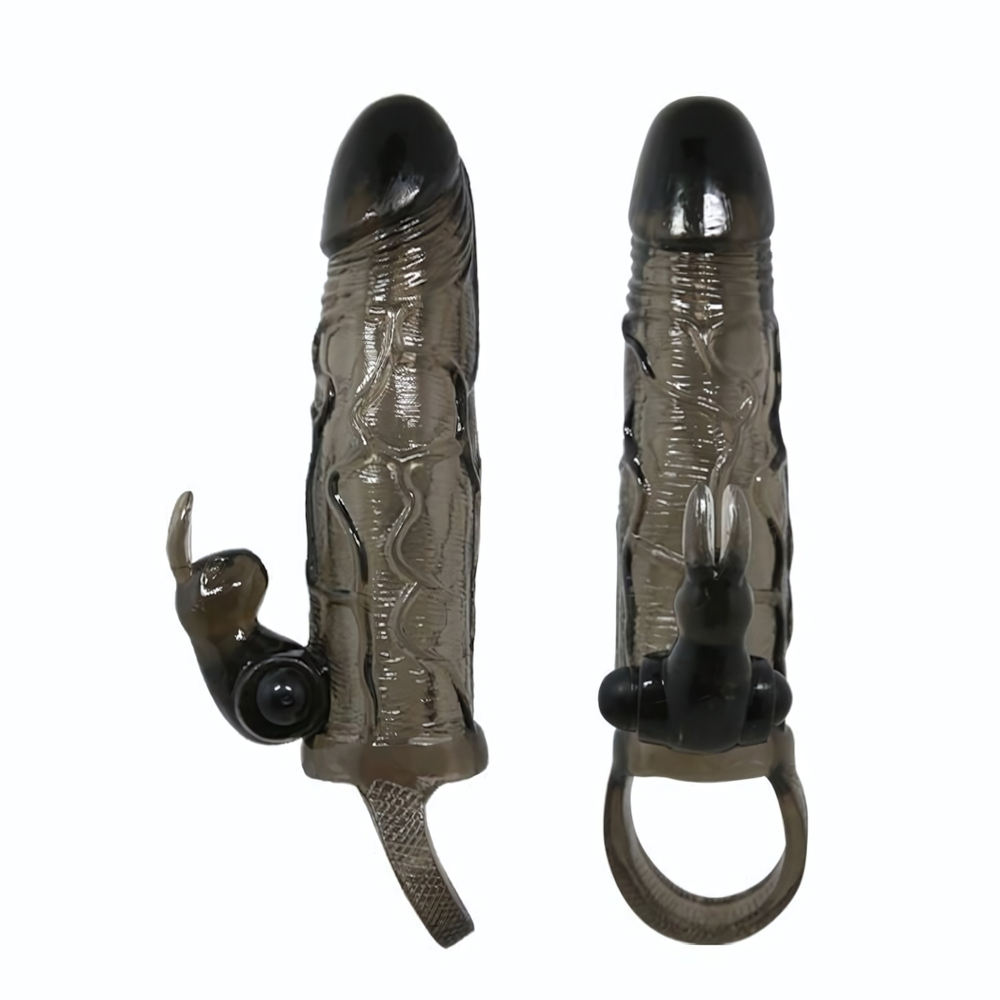 Насадка на член с вибрацией Sex Expert Your New Form (Цвет: черный)