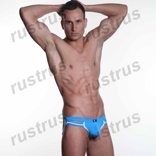 Мужские трусы джоки голубые WANGJIANG WG00094