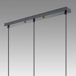 8101/3A COMFI LN26 407 черный/бронза металл/стекло Подвес Е14 3*40W 220V ISHA