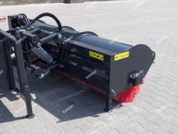 Щетка дорожная с бункером на погрузчик