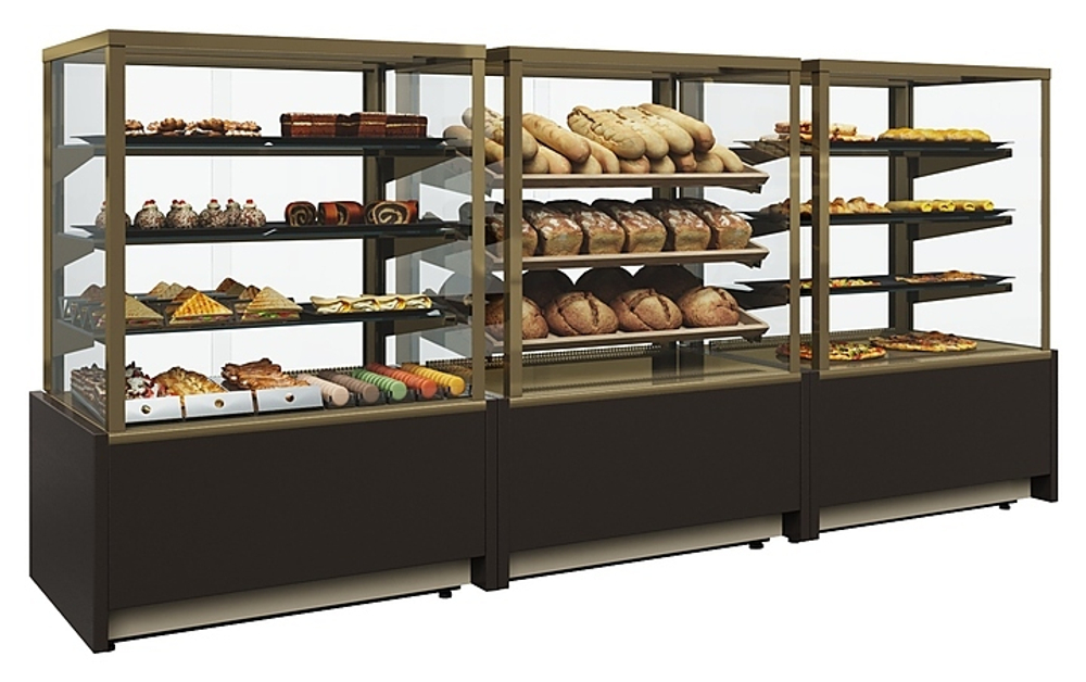 Витрина хлебная Carboma KC70 N 0,9-2 Light (0,9 Сube Техно)