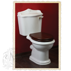 Унитаз напольный с бачком Migliore  Impero  ML.IMP-25.301.BI с рычагом смыва и сиденьем микролифт