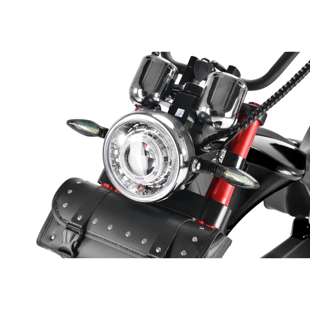 Электроскутер Citycoco WHITE SIBERIA Wild Wheel 3950W Черный