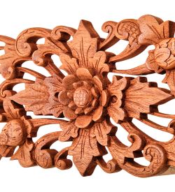 Decor and Gift 17-110_A Панно резное «Цветы» (суар, о.Бали)