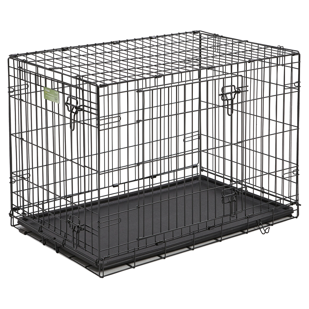 Клетка MidWest iCrate для собак 91х58х64h см 2 двери черная