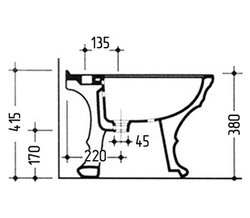 Биде напольные Migliore Gianeta ML.GNT-25.832.BI