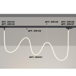 359331 KONST NT24 066 черный Светильник светодиодный IP20 LED 4000K 38W 170-265V 3360Лм RAMO
