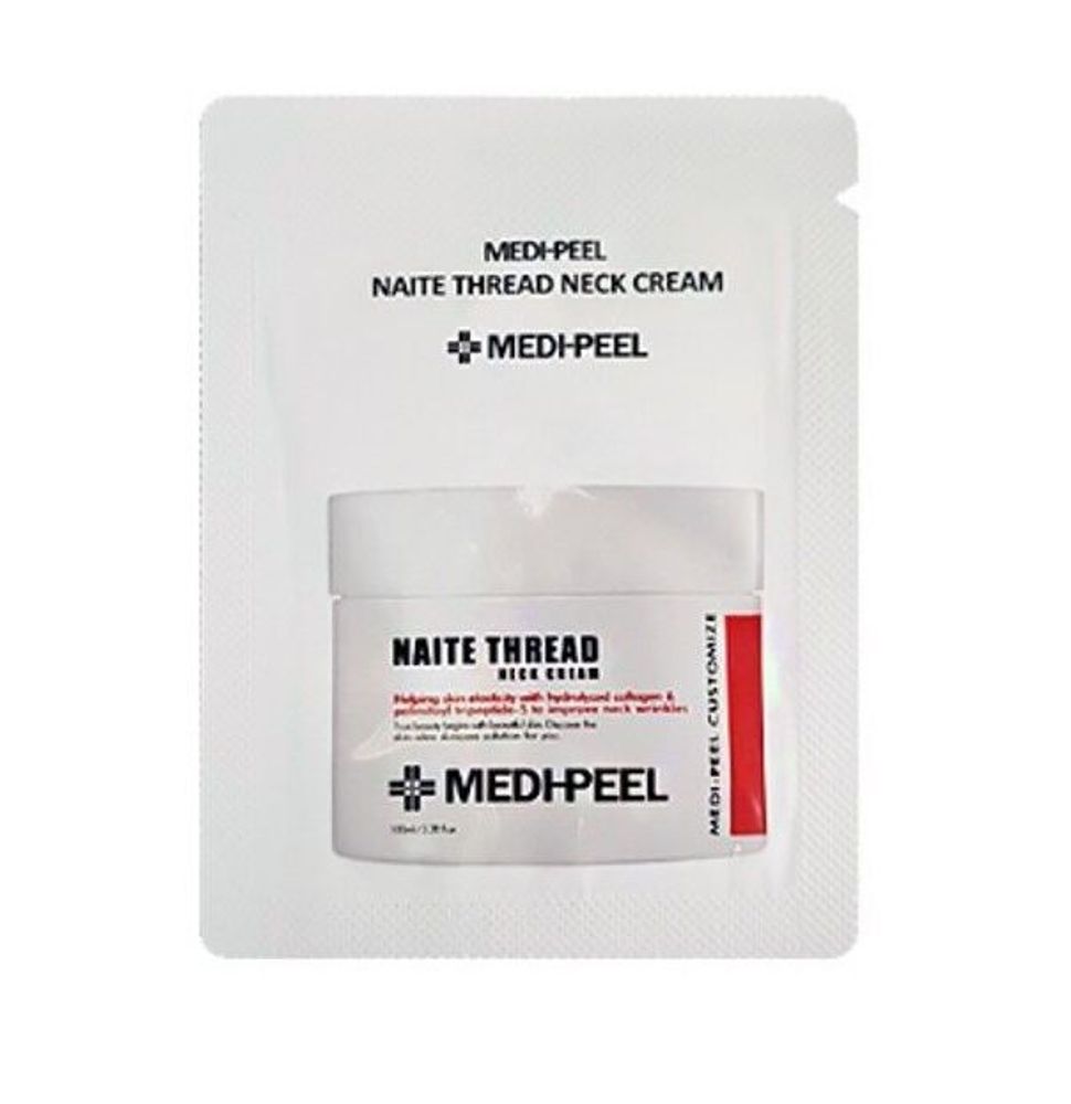 MEDI-PEEL Naite Thread Neck Cream (1.5g)- Моделирующий крем для шеи и зоны декольте (пробник)