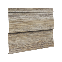 Металлический сайдинг AQUASYSTEM Скандинавская доска узкая двойная, 3 м
