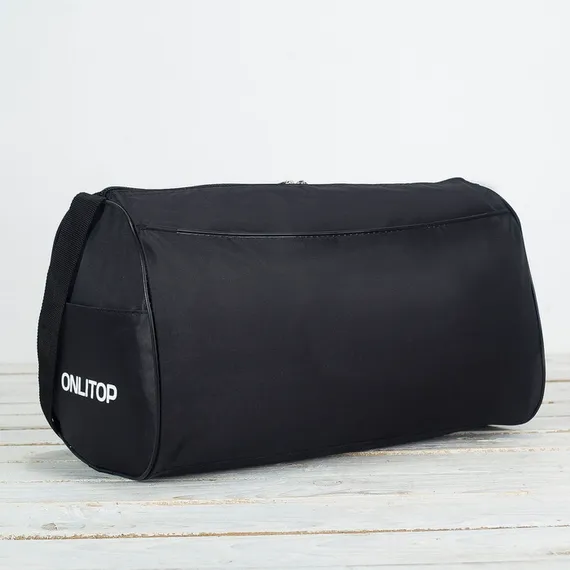 Сумка спортивная Не просто быть лучшим на молнии, наружный карман, цвет чёрный