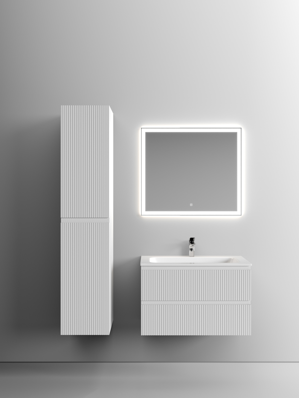 Тумба с раковиной Sancos Snob T 80 см SNT80W bianco