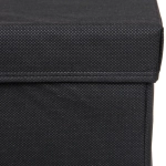 Короб - органайзер складной стеллажный для хранения вещей с крышкой «ДОМания», цвет черный, 33*33*33см (лейбл)