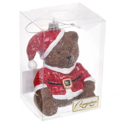 Елочная игрушка «Новогодний мишка» 7*6*10 см