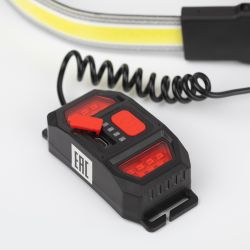 Фонарь налобный светодиодный ЭРА GA-807 Кибер аккумуляторный 5 Вт COB, 3 режима, miscro USB