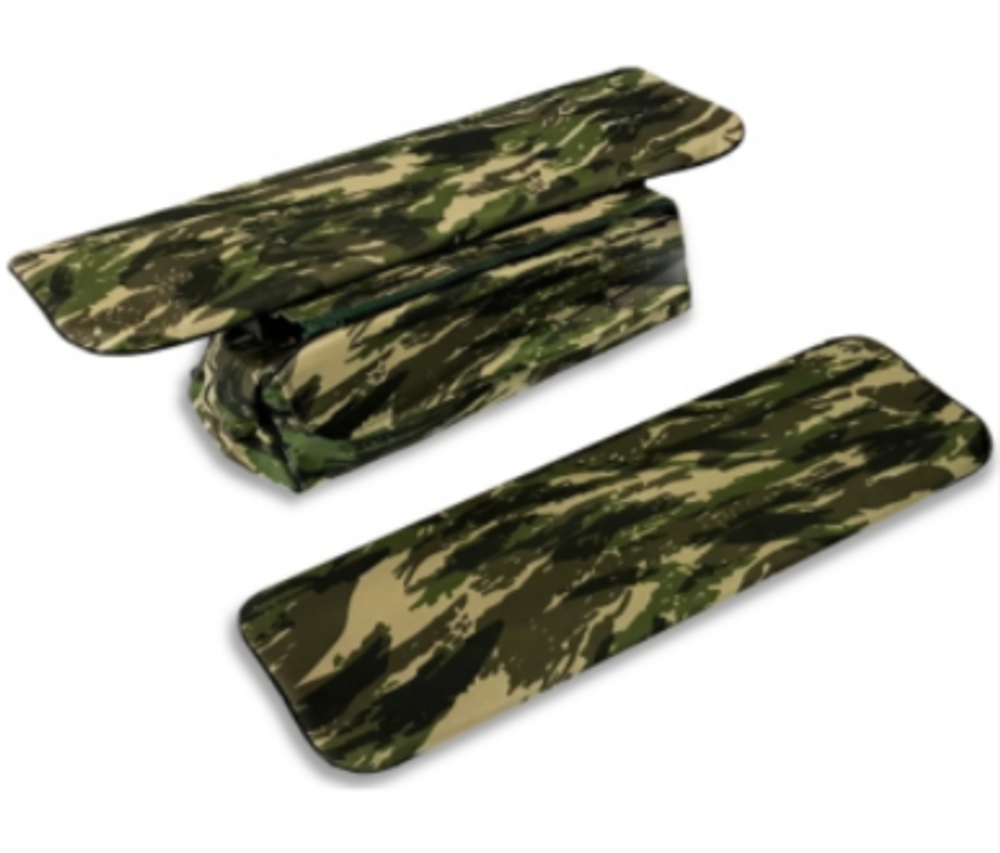 Мягкие накладки (4см) + сумка Oxford для лодки 95*24см (зел. камо)