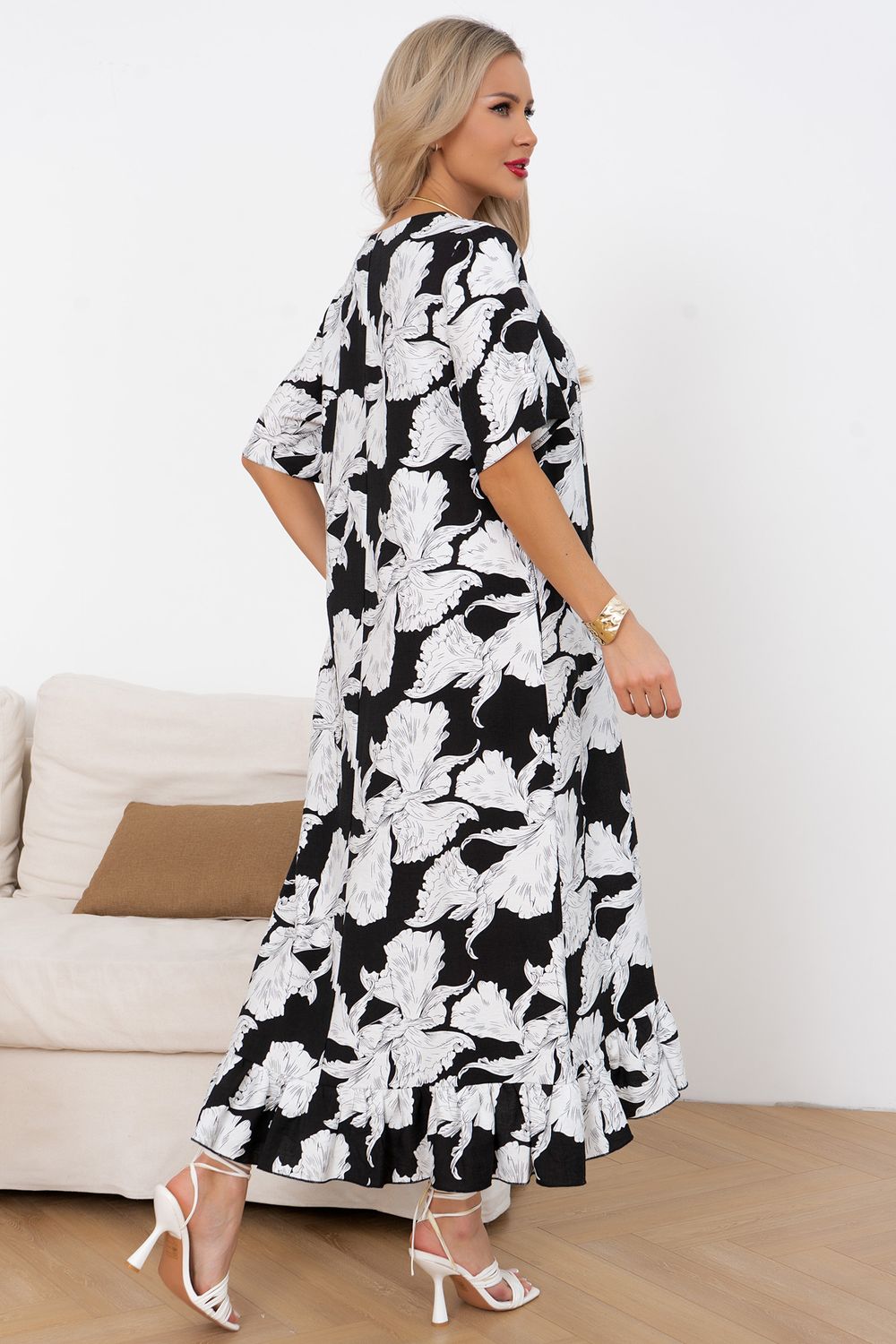 Платье Алсу (черный/белый) Р11-1244 Nikol