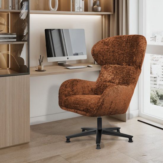 Кресло Teddy терракотовый шенилл