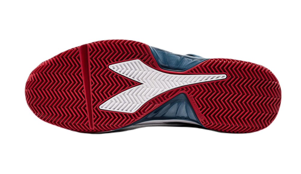 Теннисные кроссовки Diadora B.Icon 2 Clay - oceanview/white/salsa - White Red Blue Бирюзовый