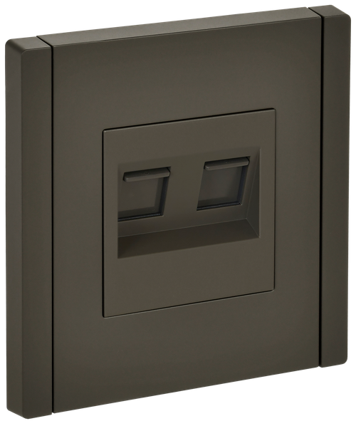 FORTE&PIANO Розетка компьютерная двойная RJ45 кат.6 FP334 серый IEK