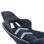 Кресло компьютерное BRABIX "Shooter GM-123", 2 подушки, ткань, синее/серое, 533212