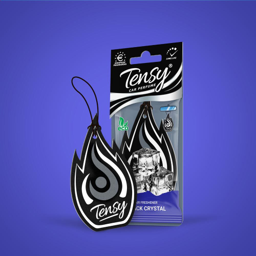 Ароматизатор "Tensy" Flame подвесной  (50шт/бл) Черный лед