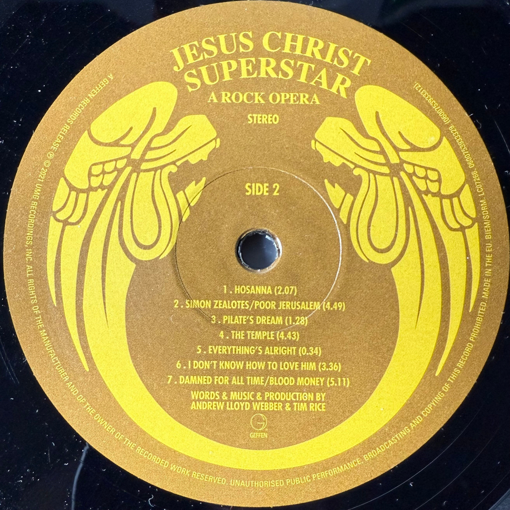 Jesus Christ Superstar (A Rock Opera) 2LP (Германия 2021г.)