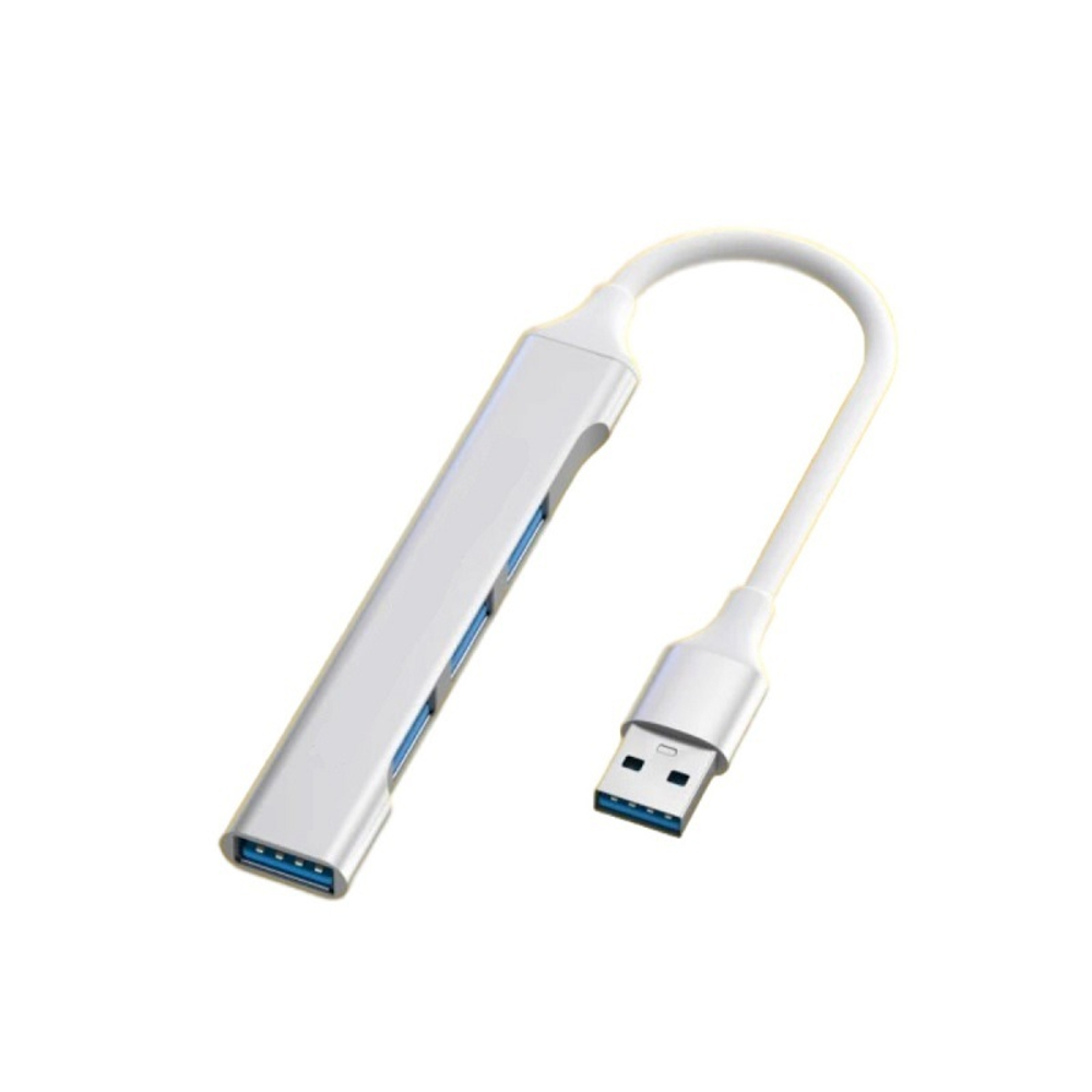 USB разветвитель Dream QC072 4USB 0.2m на USB серый