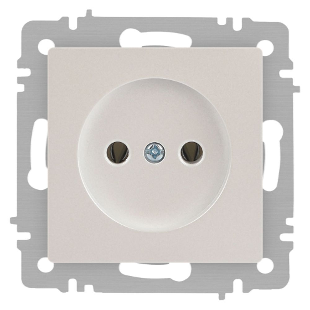 Розетка Intro Accent 6-201-06 2P 16А-250В IP20 СУ AL/CU перламутр | Intro