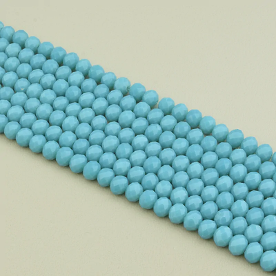 Нитка Чешский хрусталь 40 см. 7,5 мм. (Без замка)