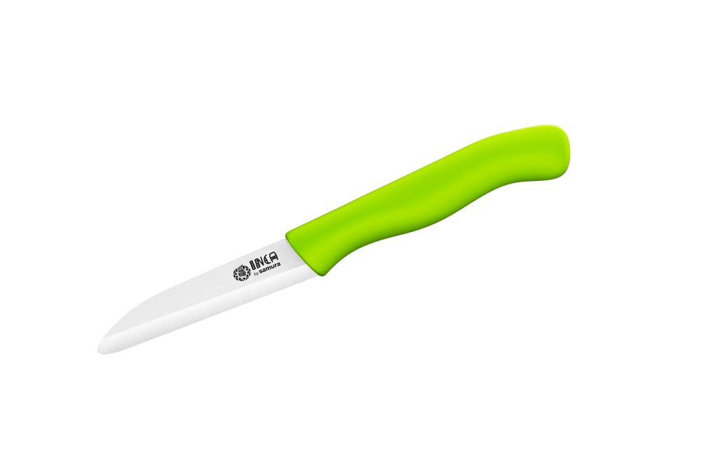 Нож керамический кухонный фрутоножик Samura Eco-Ceramic SIN-0011GRN