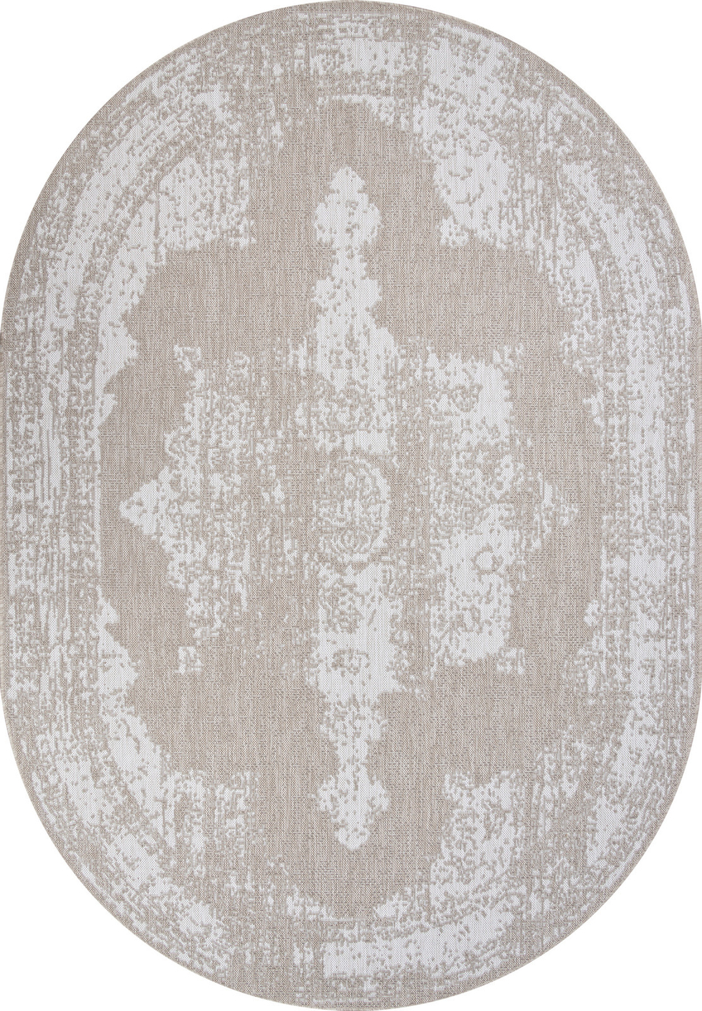 Ковер S129 - BEIGE - Овал - коллекция KAIR размер 120*170 см