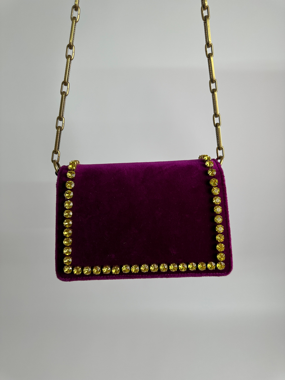 Сумка Gucci Broadway Bee Velvet Shoulder Bag