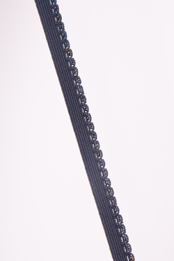 Резинка бельевая темно-синяя ширина 10 мм с учетом фестона