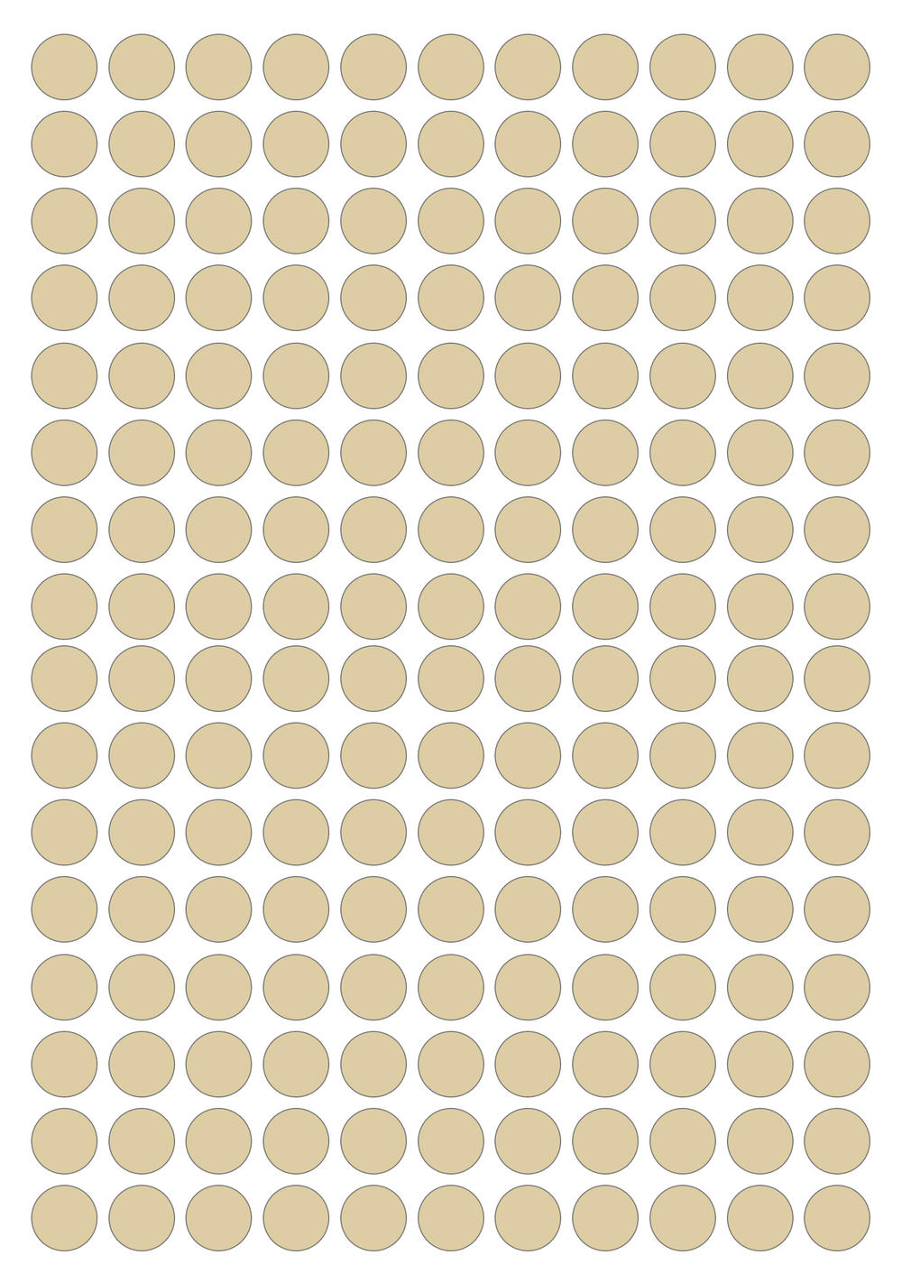 Виниловые наклейки для упаковки и маркировки Policomprint M10. 10 мм. 176 шт.