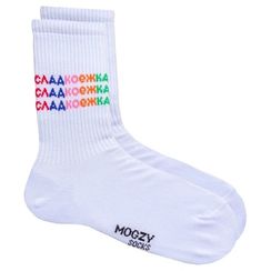 Носки MOGZY Сладкоежка, белый
